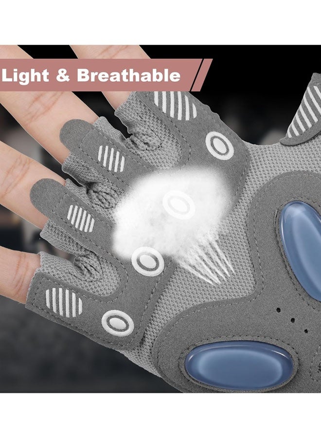 Breathable Training Gloves With Microfiber Fabric, No-Slip Silicone Padded Palm Protection And Extra Grip, Fitness Gloves For Men & Women, Weight Lifting, Cross Fit, Cycling - Image 4